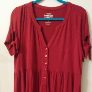 Super Soft knit baby doll top 1x / 2x